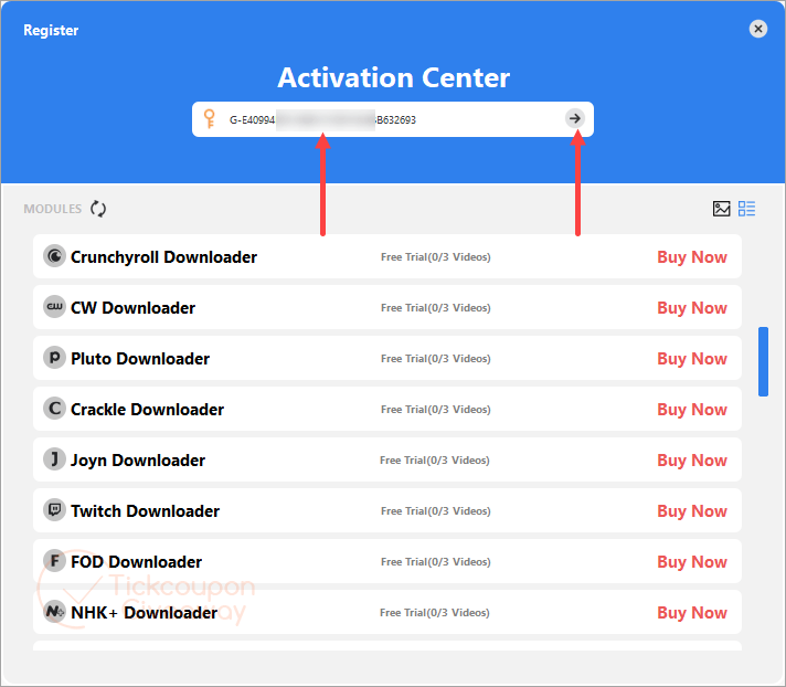 activate cleverget cw downloader