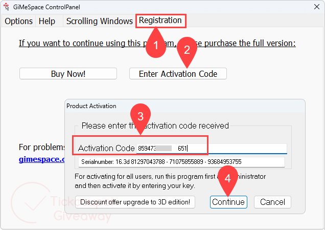 activate gimespace desktop extender 1d activate gimespace desktop extender 1d