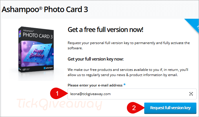 ashampoo photo card giveaway key