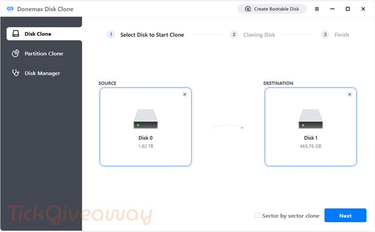 Donemax Disk Clone for Windows