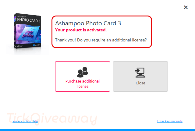 get ashampoo photo card free