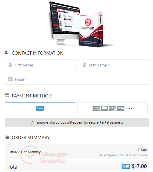 how to activate pinflux coupon code