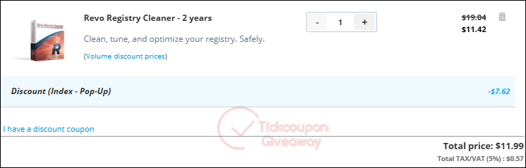 how to use revo registry cleaner pro coupon code
