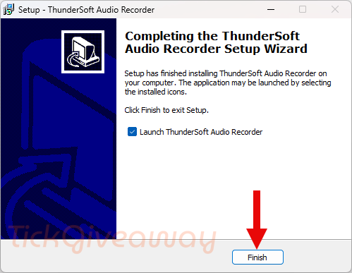 install thundersoft audio recorder free