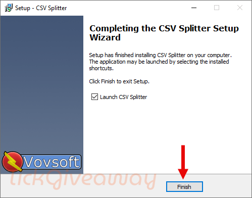 install vovsoft csv splitter free