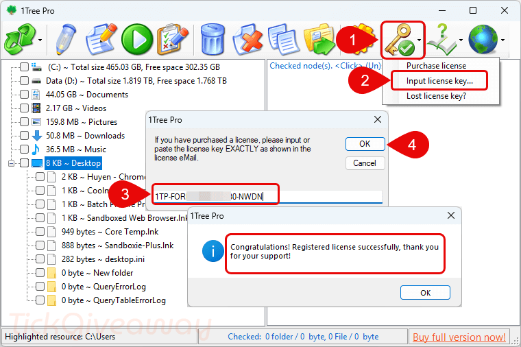 register trisun 1tree pro free