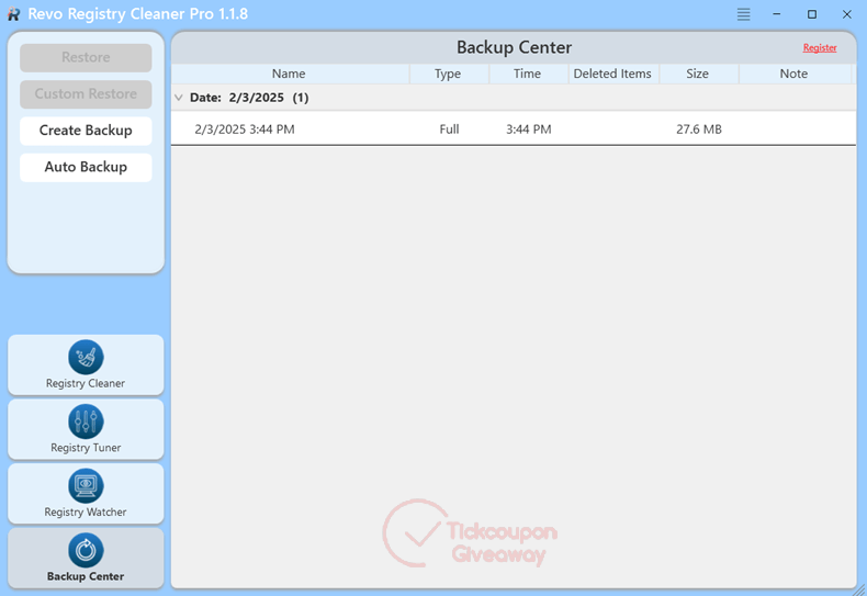 revo registry cleaner pro feature