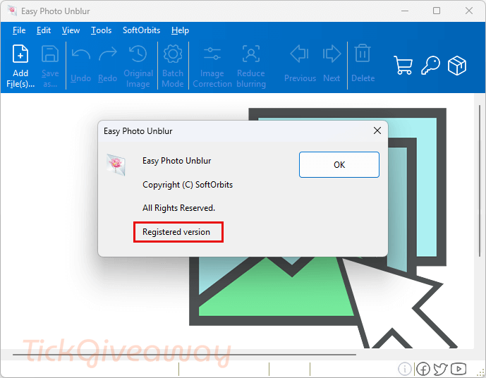 softorbits easy photo unblur registered version