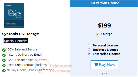 systools pst merge pricing