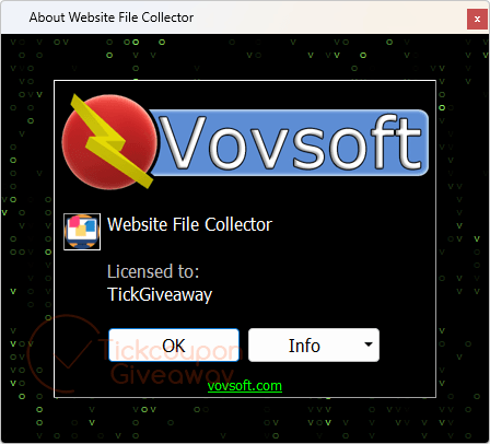 about vovsoft website file collector free