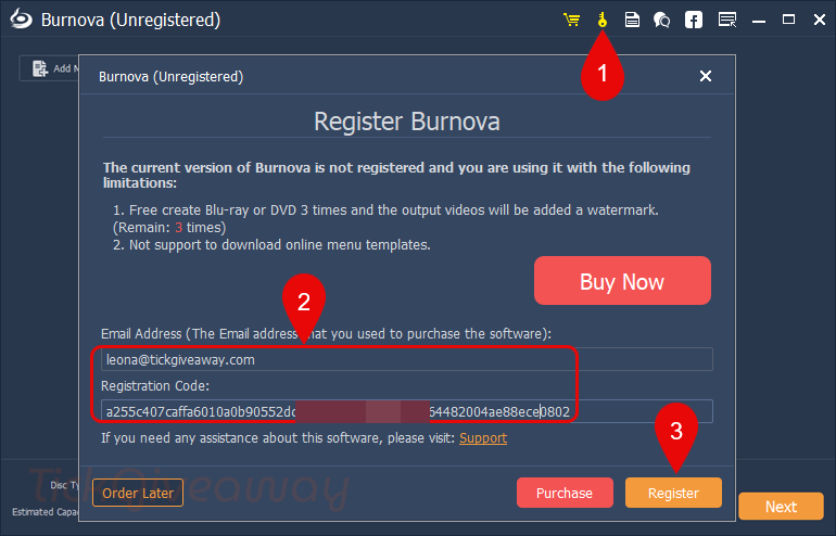 activate aiseesoft burnova key