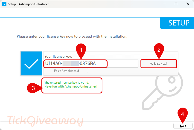 activate ashampoo uninstaller 14 key