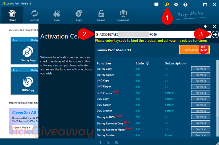 activate leawo dvd ripper code
