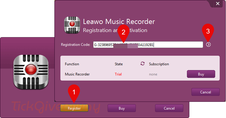 activate leawo music recorder key
