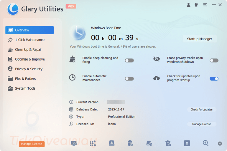 Glary Utilities Pro