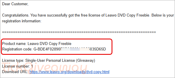 get leawo dvd copy code