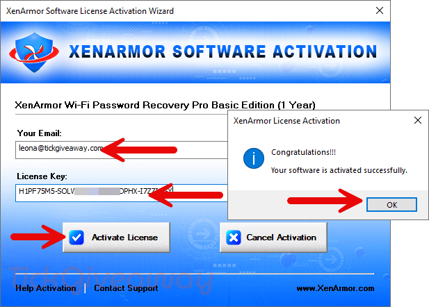 register xenarmor wifi password recovery pro