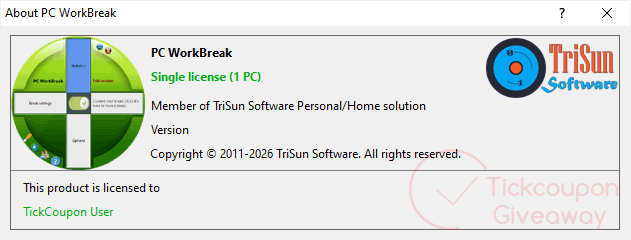 trisun pc workbreak giveaway license code