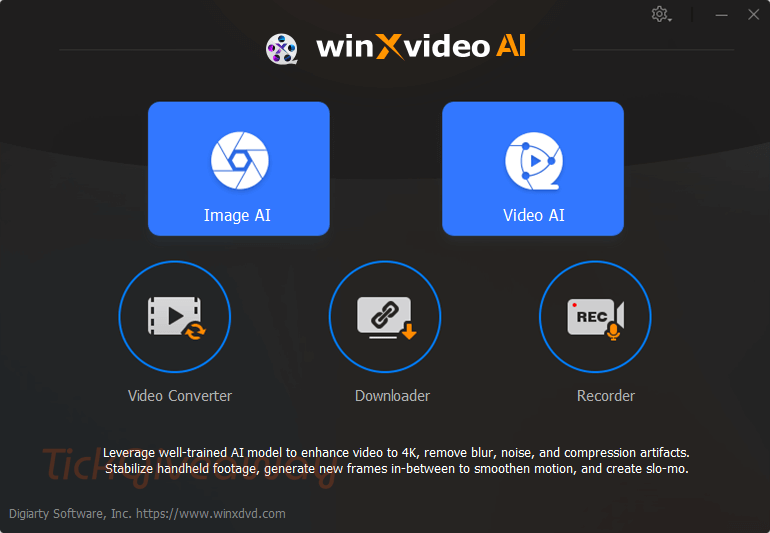 winxvideo ai main screenshot free WinXvideo AI