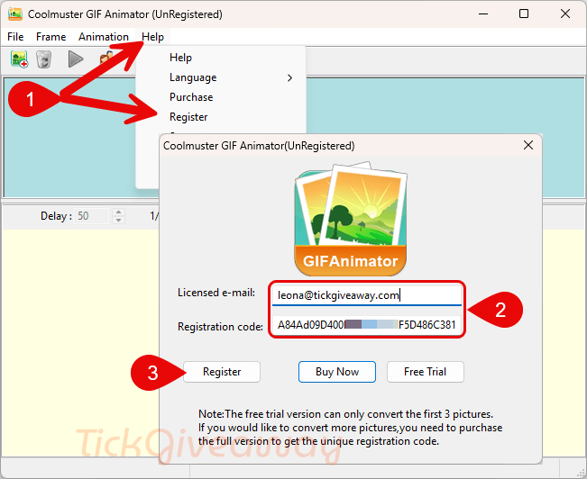 activate coolmuster gif animator code