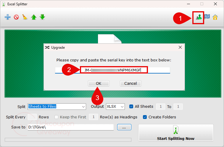 activate reezaa excel splitter