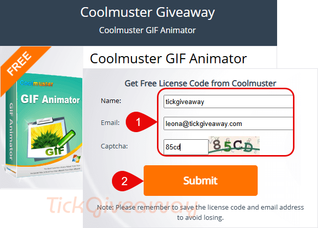 coolmuster gif animator giveaway page