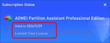 get aomei partition assistant professional free
