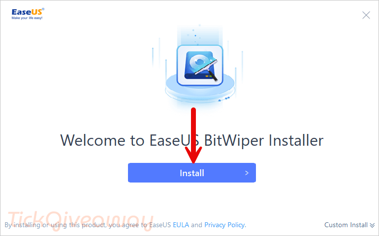 install easeus bitwiper pro