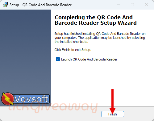 install vovsoft qr code and barcode reader free