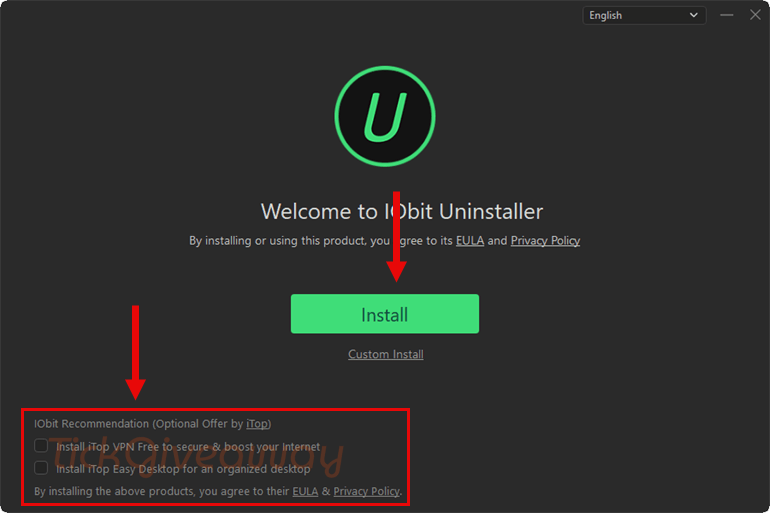 installation iobit uninstaller 15 pro