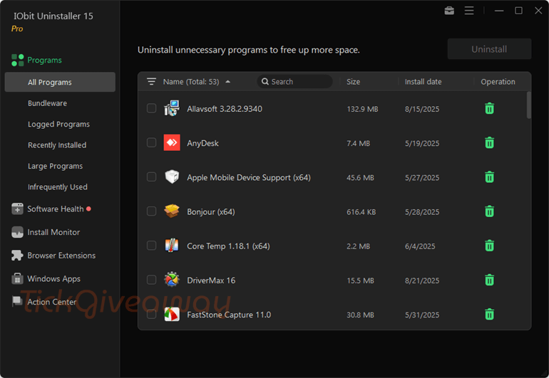 IObit Uninstaller PRO