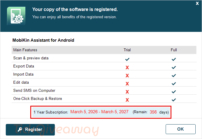 subscription mobikin assistant for android free