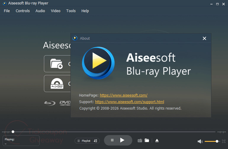about aiseesoft blu ray player key free