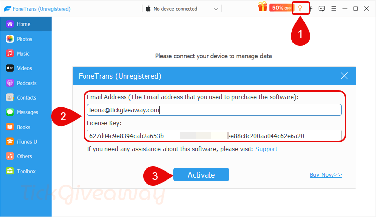 activate aiseesoft fonetrans code
