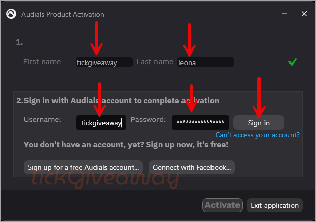 activate audials one free