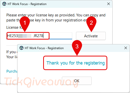 activate ht work focus key