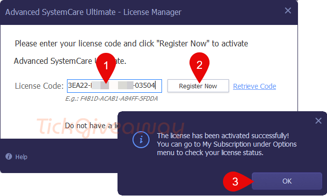 advanced systemcare ultimate activation code