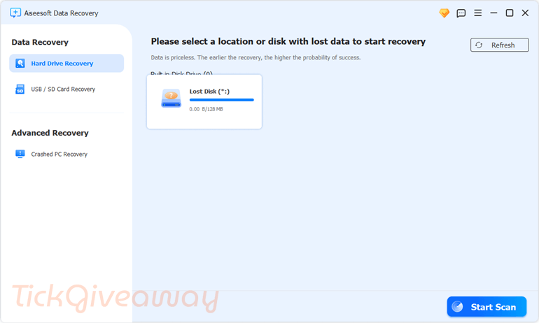 aiseesoft data recovery main screenshot free Aiseesoft Data Recovery