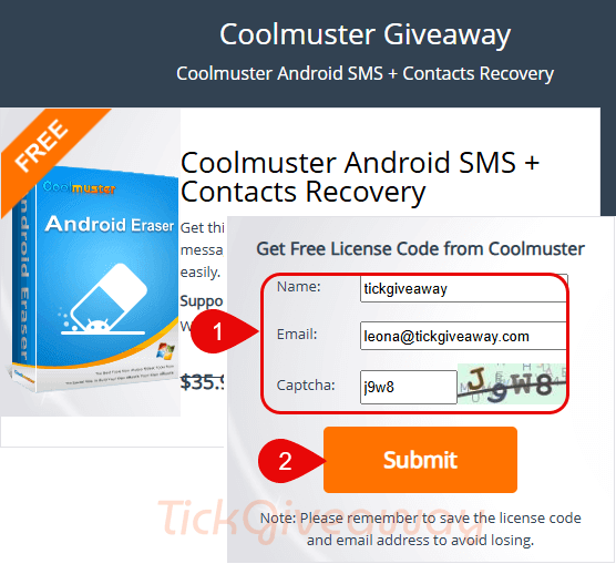 coolmuster android sms contacts recovery giveaway page