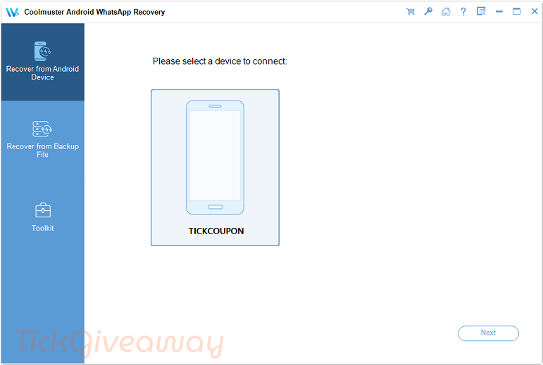 coolmuster android whatsapp recovery main screenshot free Coolmuster Android WhatsApp Recovery