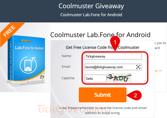 coolmuster lab fone for android free giveaway page