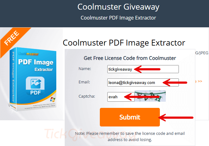 coolmuster pdf image extractor giveaway page