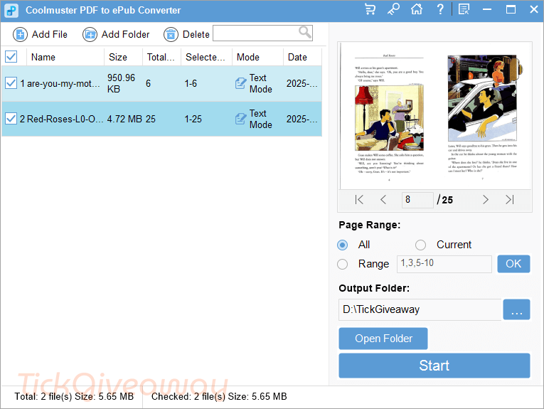 Coolmuster PDF to ePub Converter