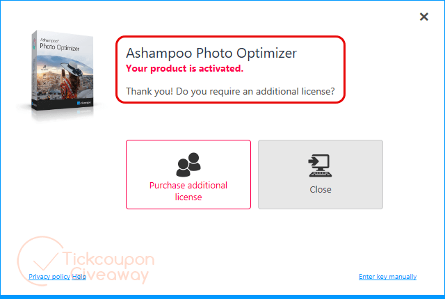 get ashampoo photo optimizer for free