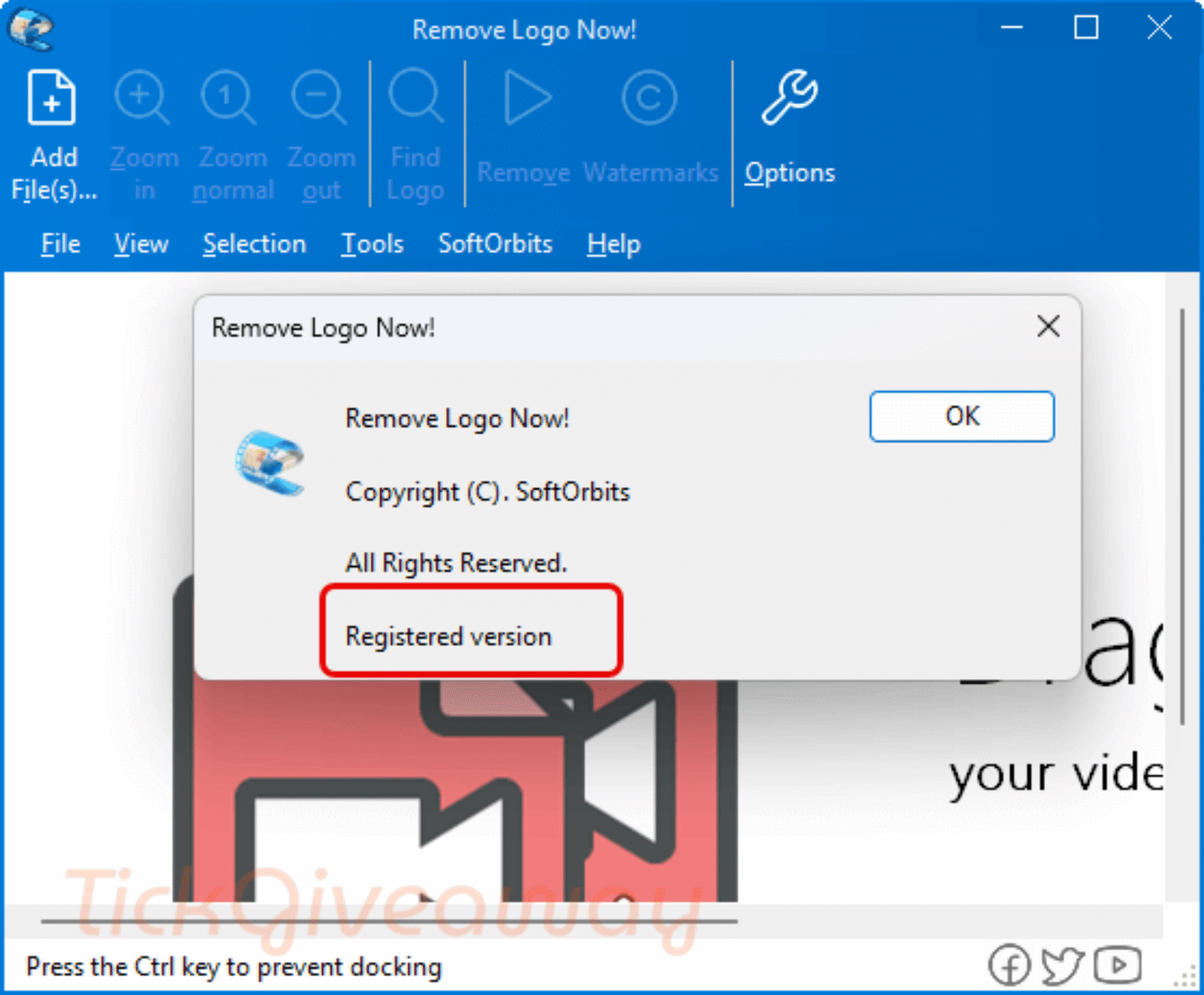 Remove Cd R Logo Giveaway: SoftOrbits Remove Logo Now (100% Discount)