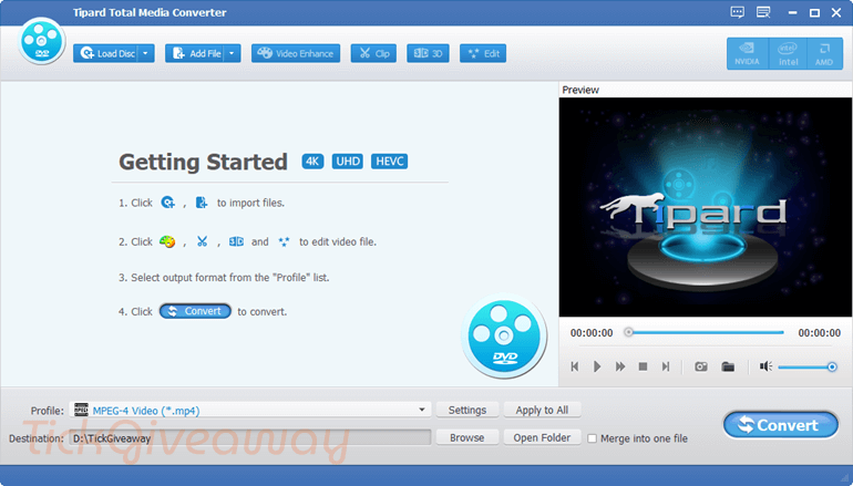 get tipard total media converter free