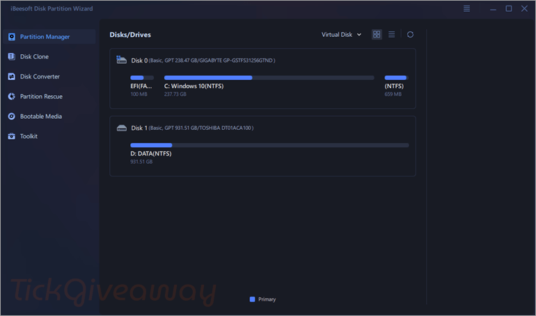 iBeesoft Disk Partition Wizard