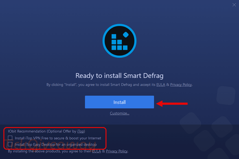 install iobit smart defrag pro free