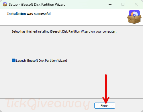 installation ibeesoft disk partition wizard
