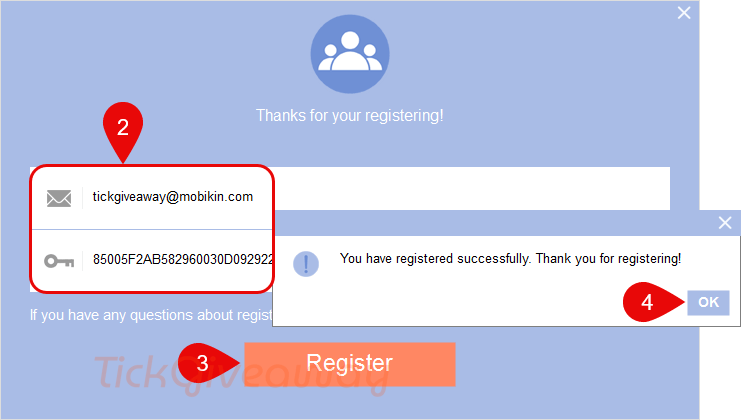 register ireashare phone transfer code